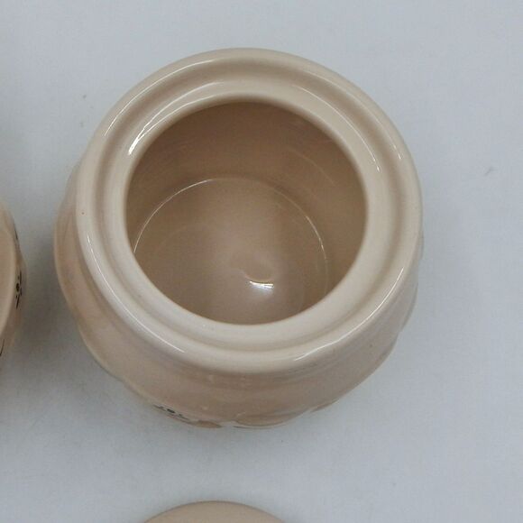 Longaberger Pottery Woven Traditions Heritage Green Sugar Bowl & Creamer Set USA - Picture 7 of 10